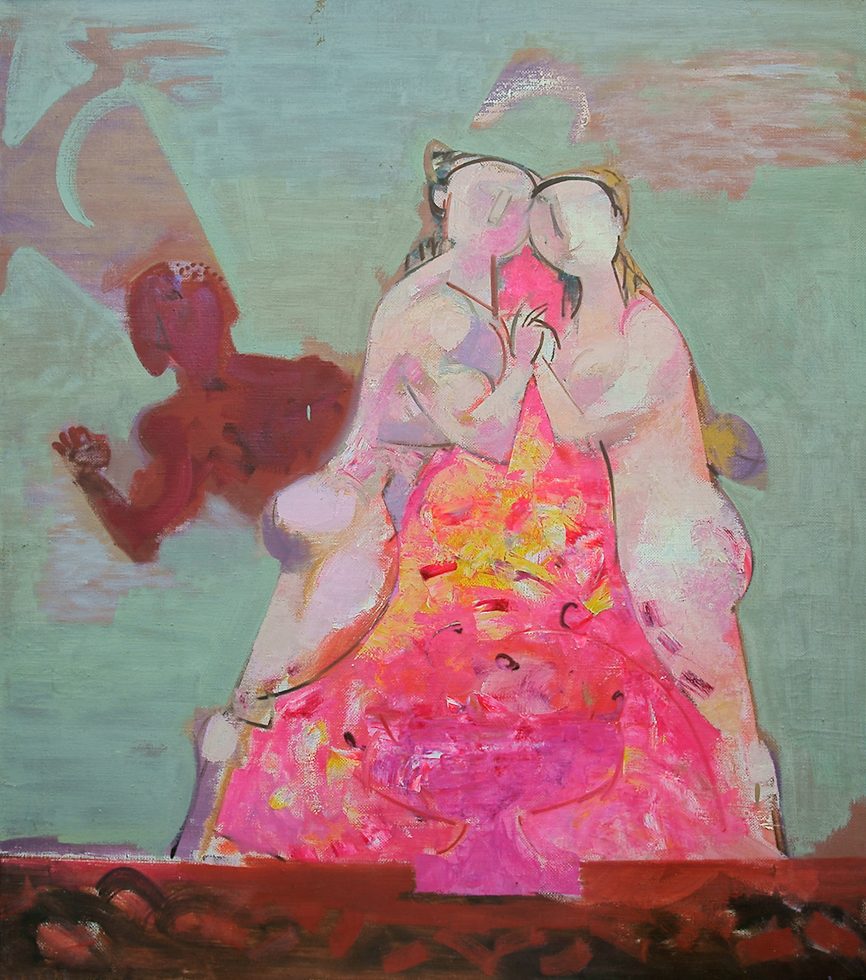 Vasiliy Ryabchenko - Love (1989) 90 х 80 cm, oil on canvas
